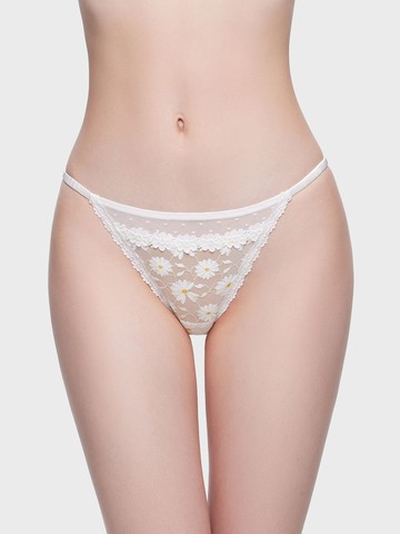 BELLONA P SOLID, 蕾絲幼帶比基尼內褲