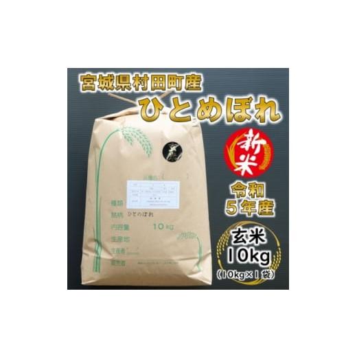 ふるさと納税 宮城県 村田町 ＜新米＞令和5年産 ひとめぼれ 玄米10kg 宮城県村田町産