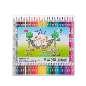 【龍品文創】利百代 小花貓抗菌色鉛筆 CC875-24PP