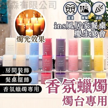 [出清下殺 售完不補] 燭台蠟燭 蠟燭 生日蠟燭 融蠟燈 裸蠟 香薰 香氛 慶生 大豆蠟蠋 佈置 圓柱裸蠟A30