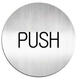 迪多deflect-o 611410C 英文(推)-鋁質圓形貼牌 / 個【APP滿額下單10%點數(單一帳號最高5000點)】1/31止