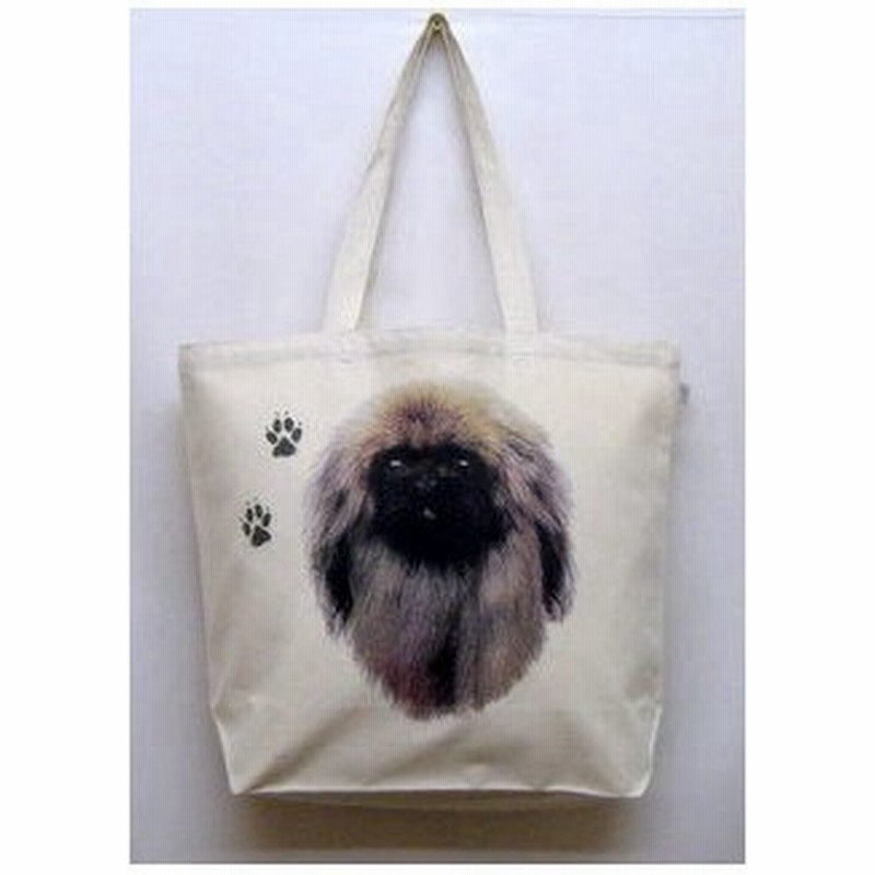 ペキニーズ トートバッグ エコバッグ マイバッグかわいい おしゃれ レディース メンズ 男女兼用 大きめ キャンバス ドッグ 犬 犬柄 いぬ 犬プリント 犬グッズ 通販 Lineポイント最大get Lineショッピング