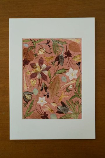 ŽIRAFA敦煌配色系列紅色押花作品藝術微噴畫家居裝飾畫芯