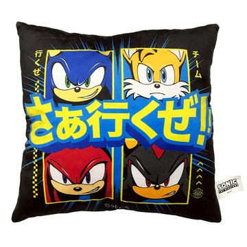 SONIC 音速小子 方型抱枕  黑色  小(37 x 37 x 5cm)