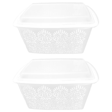 KEYWAY 聯府 每日收納籃附蓋 小(280 x 180 x 138mm) NBF-303  2入