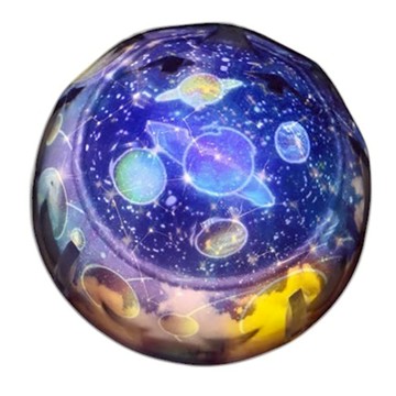 宇宙星空夢幻旋轉投影燈 星空款  混和顏色