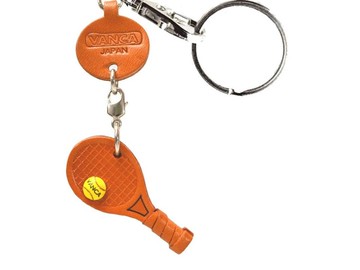 真皮鑰匙圈 網球拍 VANCA CRAFT 日本製造 職人手作