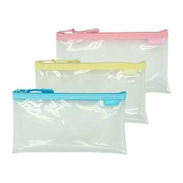 COX 三燕 PSB-021 透明拉鍊筆袋 鉛筆盒 (EVA環保材質)【APP滿額下單10%點數(單一帳號最高5000點)】1/31止