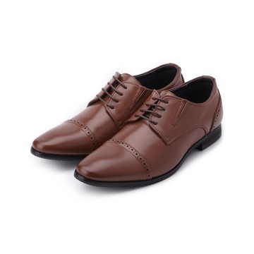 BONJO 真皮紳士皮鞋 咖 男鞋