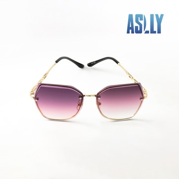 ASLLY 貓眼紫羅蘭漸層墨鏡
