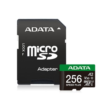 ADATA Speed Plus microSDXC UHS-I U3 A2 V30   256G記憶卡(附轉卡)