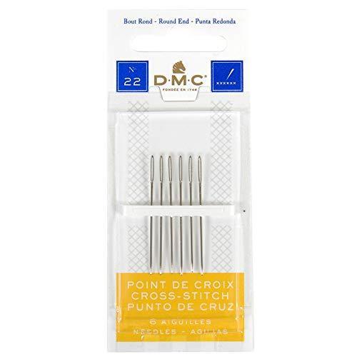 DMC 3パック サイズ22-24-26 各1パック クロスステッチニードル 合計18本針 並行輸入