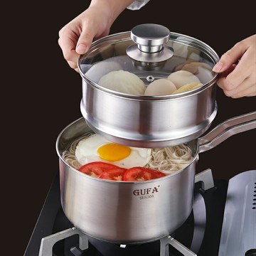 304不銹鋼加厚奶鍋嬰兒童寶寶輔食鍋不粘鍋泡面小煮鍋家用湯鍋