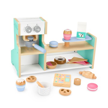 【網路限定】費雪木製玩具角色扮演-咖啡店