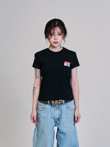 STICKER T-SHIRTS [BLACK]