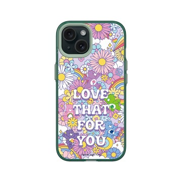 iPhone 15 Clear 憂墨綠 - Care Bears - Love That For You