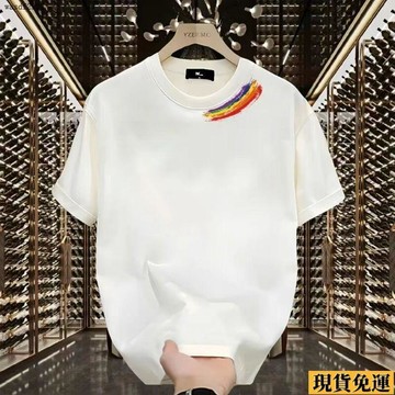 ✨臺灣發✨ 美式痞帥青年男女款 夏季 情侶印花  短袖  T恤潮牌寬鬆圓領百搭 上衣 1/2