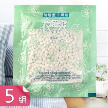 【荷生活】扁平吸濕乾燥包 床墊棉被衣櫃抽屜行李箱防潮除濕袋-5組