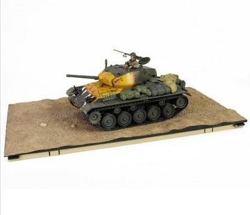 {保固一年 可打統編}FOV1/32美國陸軍M24霞飛 輕型坦克車 韓國漢江第79坦克營合金模型