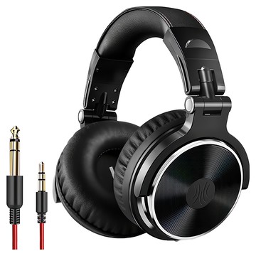 OneOdio Studio Pro 專業型監聽耳機 可收納折疊 90度旋轉 柔軟舒適透氣耳罩 3.5mm&1/4插孔  Pro 10  黑色