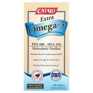 CATALO, 額外的 Omega-3，180 粒軟膠囊