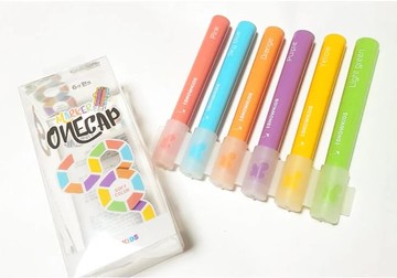 韓國SNOWKIDS幼兒馬卡龍水洗彩繪塗鴉筆 / 6色組｜全店$299全家取貨免運｜領券9折｜APP下單最高再賺13%點數⚡專櫃 品牌保養