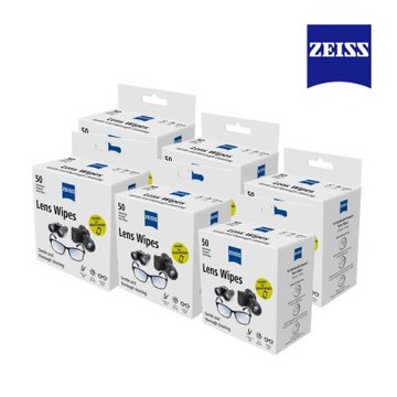 ZEISS 蔡司 光學拭鏡紙 300片 50入* 6盒(適用眼鏡、3C螢幕、鏡頭、泳鏡)