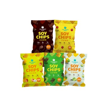 [樂維根] Soy Chips 豆皮餅乾 - 多口味任選 10入組 (30g/包)-任選 10入組