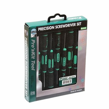 台灣Pro’sKit寶工綠黑花豹十,一字精密起子組(7支)SD-081A