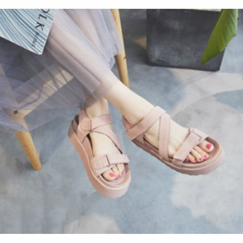 サンダル レディース スニーカーサンダル 厚底 本革 品質 大人気 歩きやすい スポサン 快適夏対応 コンフォート 美脚 スポーツ オシャレ 通販 Lineポイント最大1 0 Get Lineショッピング