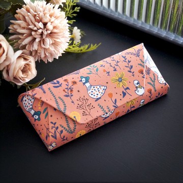 磁吸眼鏡盒 / 眼鏡收納盒 - 鴨子派對(粉)