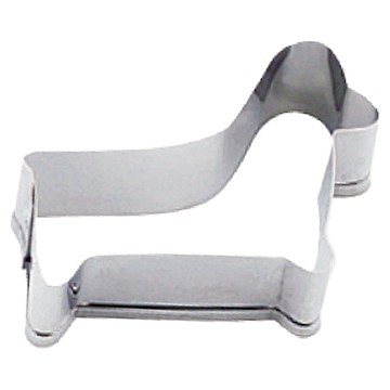 SALUS 佐藤金屬 不鏽鋼餅乾模  狗 銀色  1個