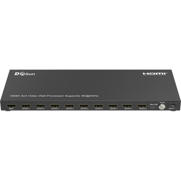 DigiSun VW733 9 螢幕 1x9 HDMI 拼接電視牆控制器