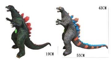 哥斯拉 搪膠恐龍 帶ic特大 仿真叫聲 玩具模型cf158859