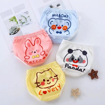 【Adabaobao® ᵗʷ 】（兒童內褲）熱賣卡通可愛的孩子內褲三角棉兒童內衣女嬰內褲男孩內褲現貨現發0-3歲