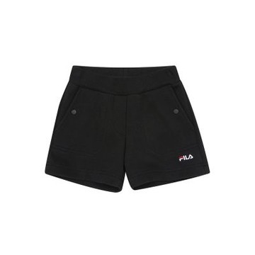 FILA KIDS 女童針織短褲-黑色 5SHA-4029-BK