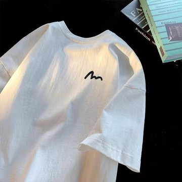 【台灣出貨】100%純棉 5分袖上衣 棉t 潮牌 t恤 男生衣服 印花上衣 男裝 短袖t恤大尺碼 日系男裝 男生精品衣服