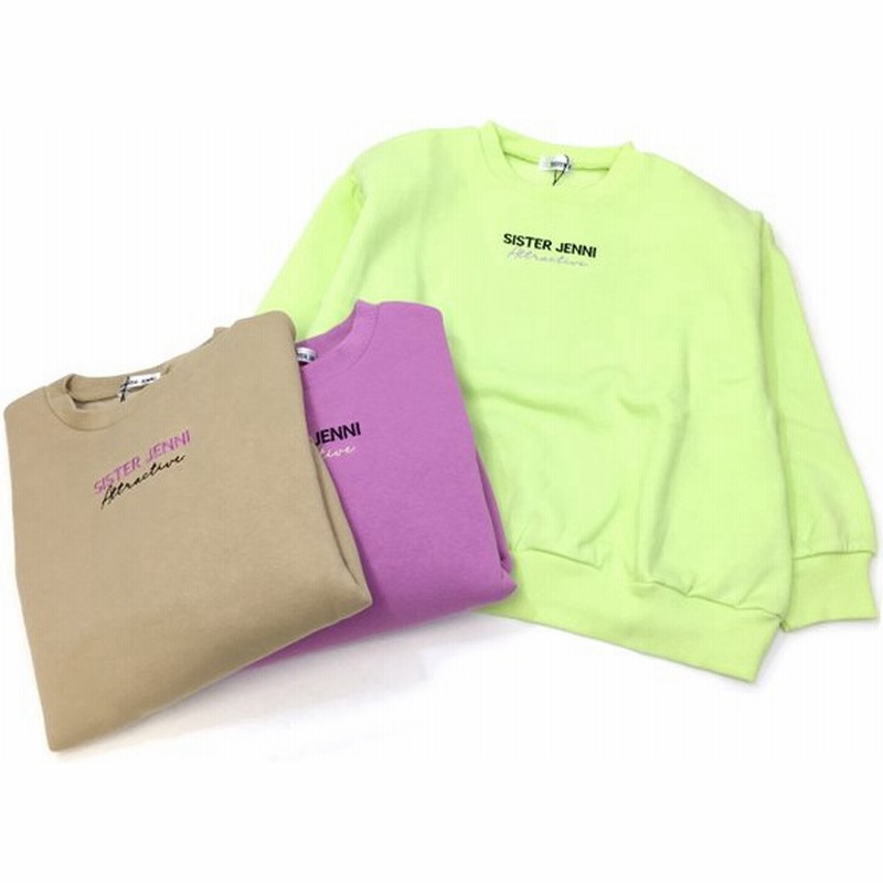 60 Off セール 返品 交換不可 Sister Jenni シスタージェニィ 子供服 21秋冬 バックサテンロゴ裏起毛トレーナー 通販 Lineポイント最大0 5 Get Lineショッピング