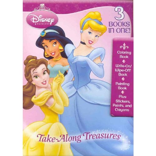 Take-Along Treasures (Disney Princess) (Tri-Fold Coloring Book)