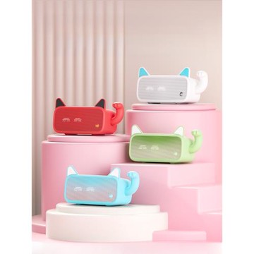 適用于天貓精靈in糖3卡通保護套招財貓硅膠智能音箱外殼移動電源底座電池充電配件防摔防塵