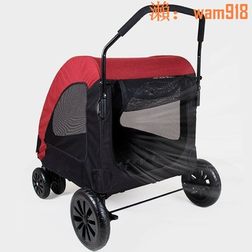 【可開發票】寵物手推車中大型犬狗狗推車貓咪老年殘疾代步戶外車可折疊遛狗車