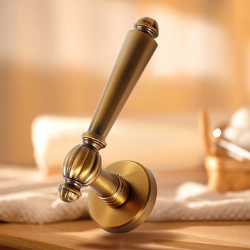 {台灣公司 可開發票 快速出貨}  分體式黃古門鎖法式房門家用室內分體臥室房間門把手輕奢靜音磁吸