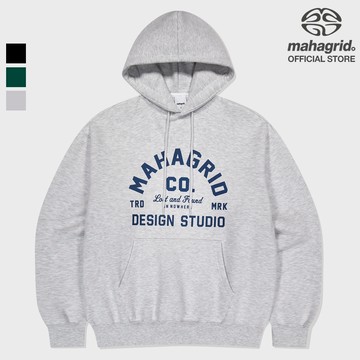 [MAHAGRID] Arch Logo 連帽衫_中性_韓風_抓絨設計ARCH LOGO HOODIE