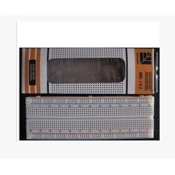 【AI電子】 MB-102 紅藍標線 165×55mm Arduino 830孔麵包板 可搭配 麵包板電源模組