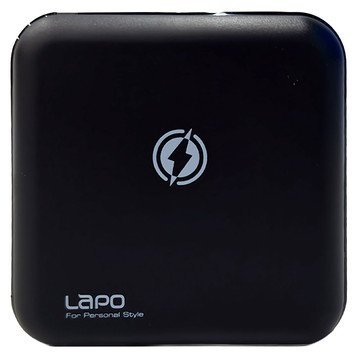 LaPO 多功能無線快充行動電源 Type-C + Lightning  WT-03CM  夜幕黑
