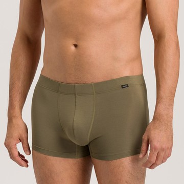 【HANRO】Cotton Essentials貼身四角男內褲S-XL(藍綠)