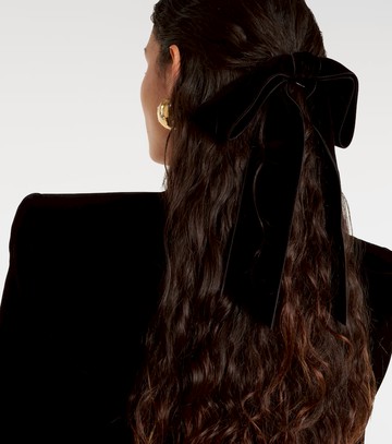 Jennifer Behr Adley bow velvet barrette