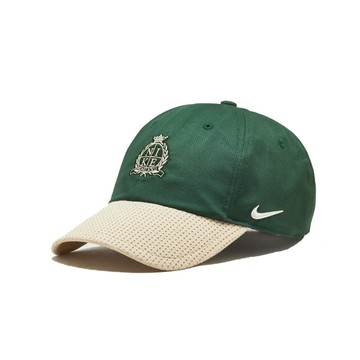 胖達）NIKE CLUB CAP 華夫格 針織 刺繡 徽章 老帽 帽子 IQ1326-323 綠