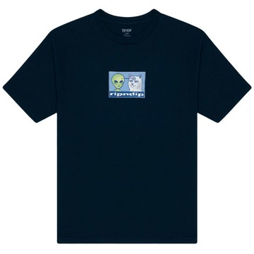RIPNDIP 中指貓 RNDFALL25120 BRAIN POWER TEE 短T (深藍色)