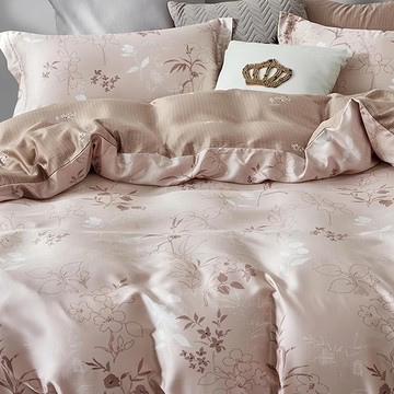 TENCEL 雙人全鋪棉床包組 4件式 100%天絲  35cm  嫣然